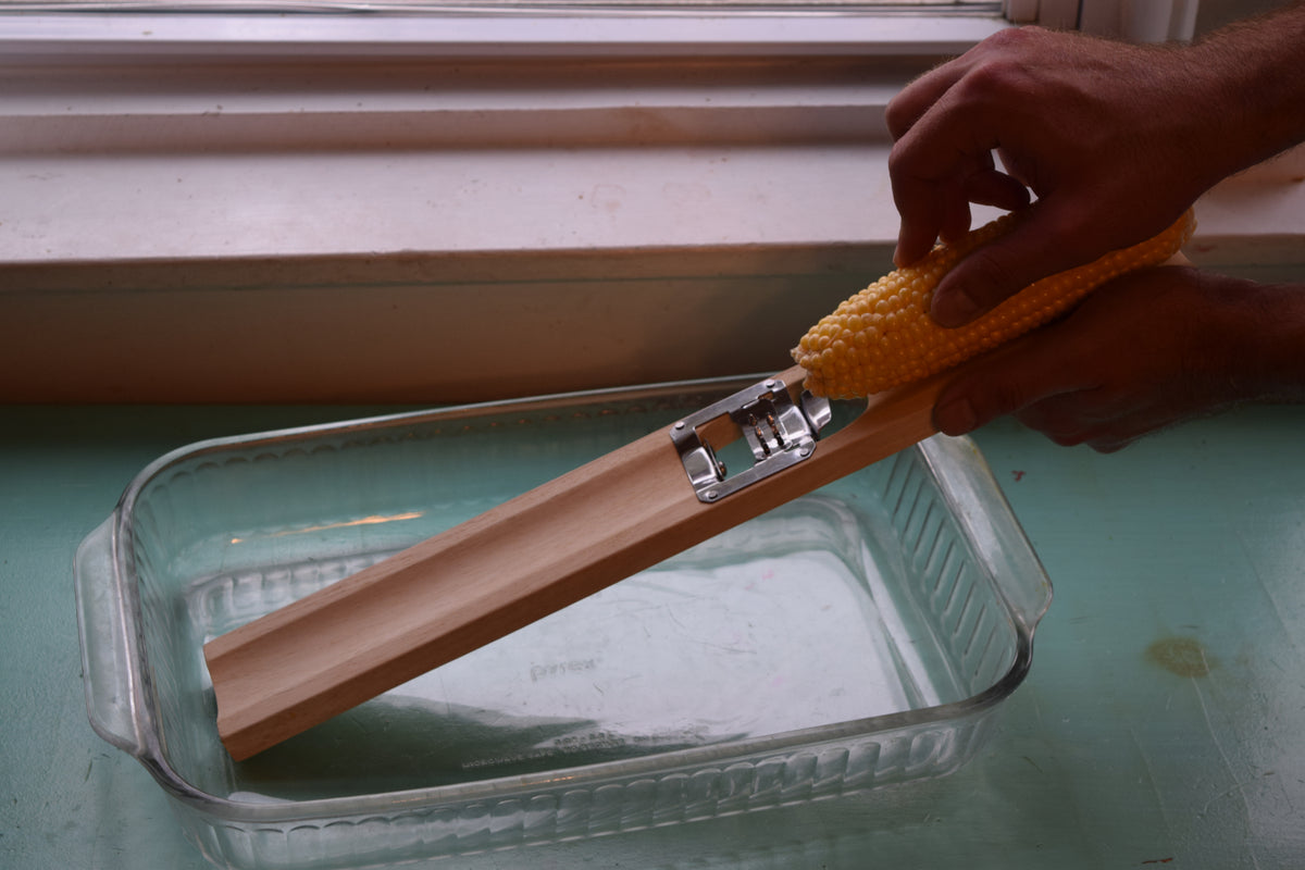 Wooden Corn Cutter and Creamer Lee Manufacturing Company